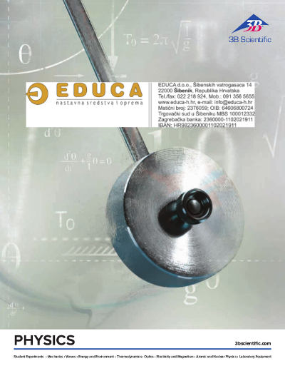 Katalog Fizika 3B scientific katalog